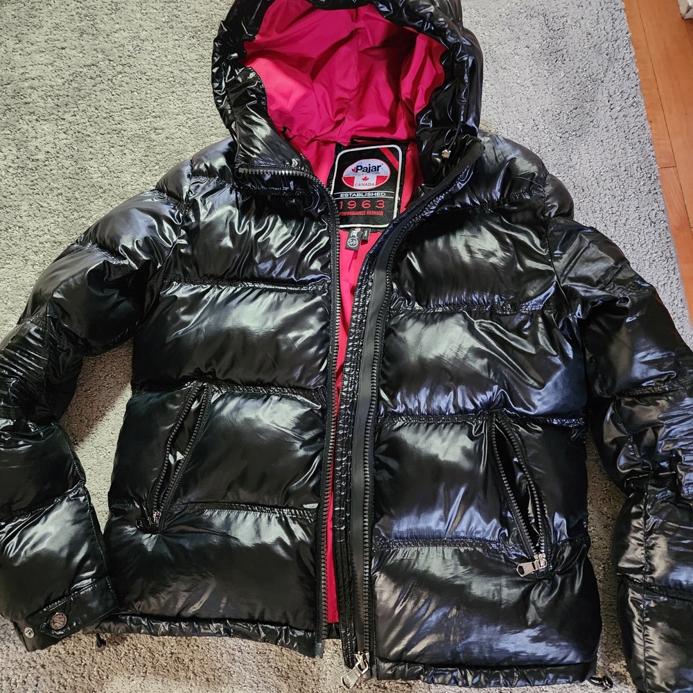 Pajar Black Jacket with Pink Interior